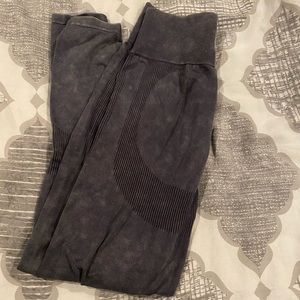 Pink Seamless Leggings Color Blackwash